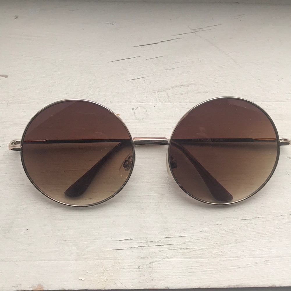 Free People Oversized Round Sunglasses